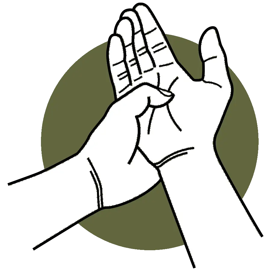 hand pain icon