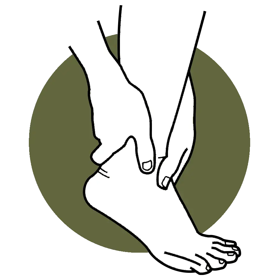 ankle pain icon